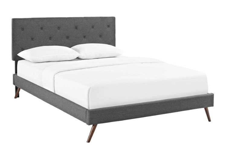 Haart Fabric Platform Bed Queen thumbnail 3