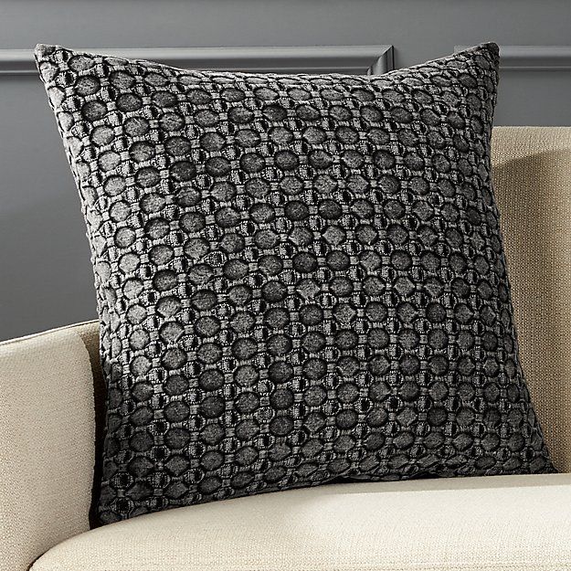 BLACK STONEWASH PILLOW WITH FEATHER-DOWN INSERT thumbnail 2