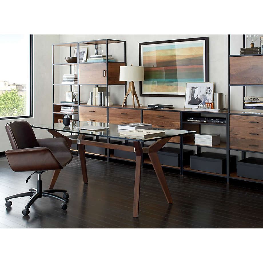 Strut Bourbon Glass Top Table  thumbnail 3