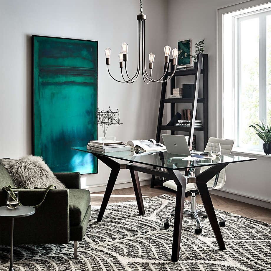 Strut Bourbon Glass Top Table  thumbnail 4