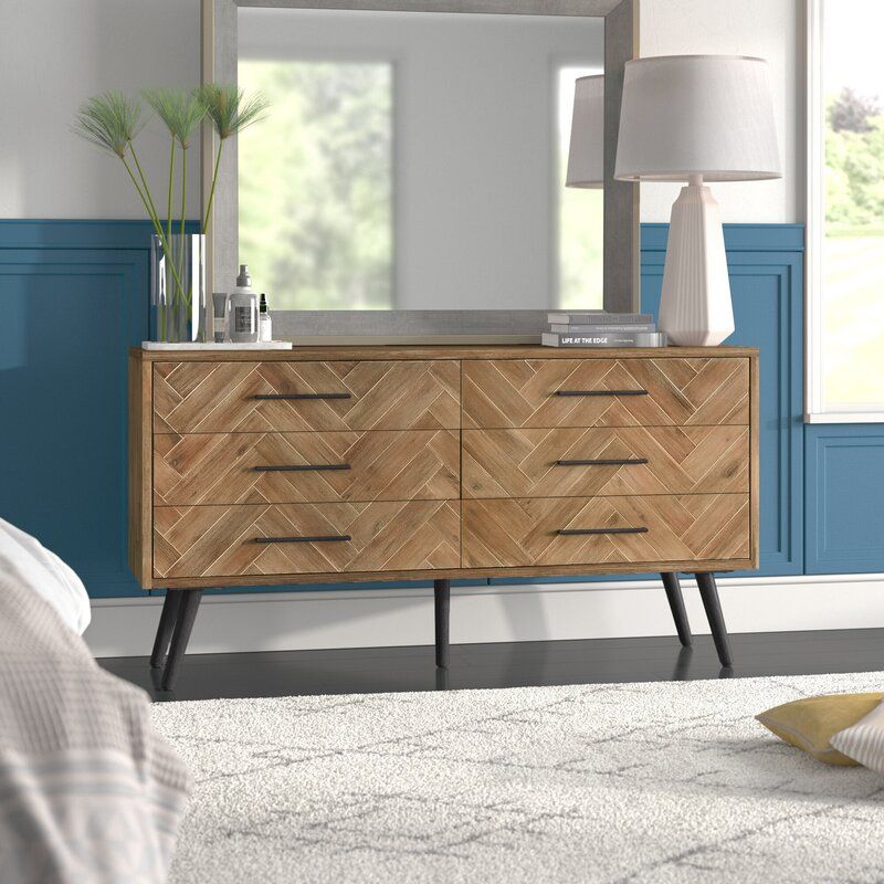 Keziah 6 Drawer Double Dresser thumbnail 4