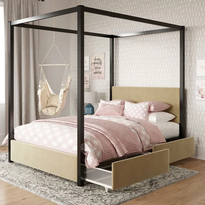  Ivory Rowan Valley Sparrow Canopy  With Storage Bed-Full thumbnail 2