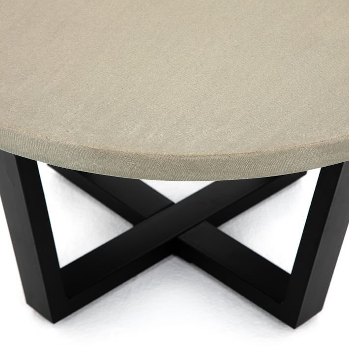 Slab Outdoor Round Coffee Table thumbnail 2