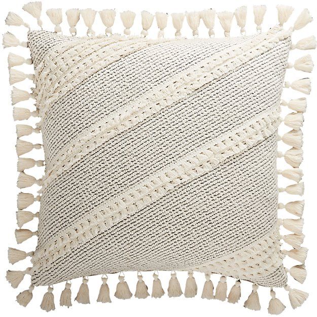 Liana White Tassel Pillow thumbnail 2