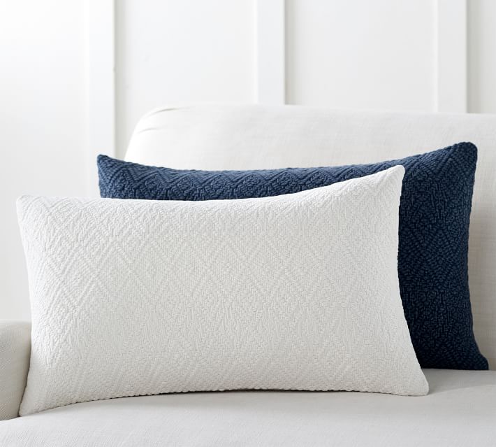 Washed Diamond Lumbar Pillow Cover thumbnail 2
