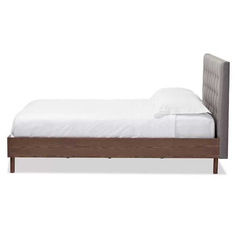 Gray Bonilla Upholstered Platform Bed-Queen thumbnail 3