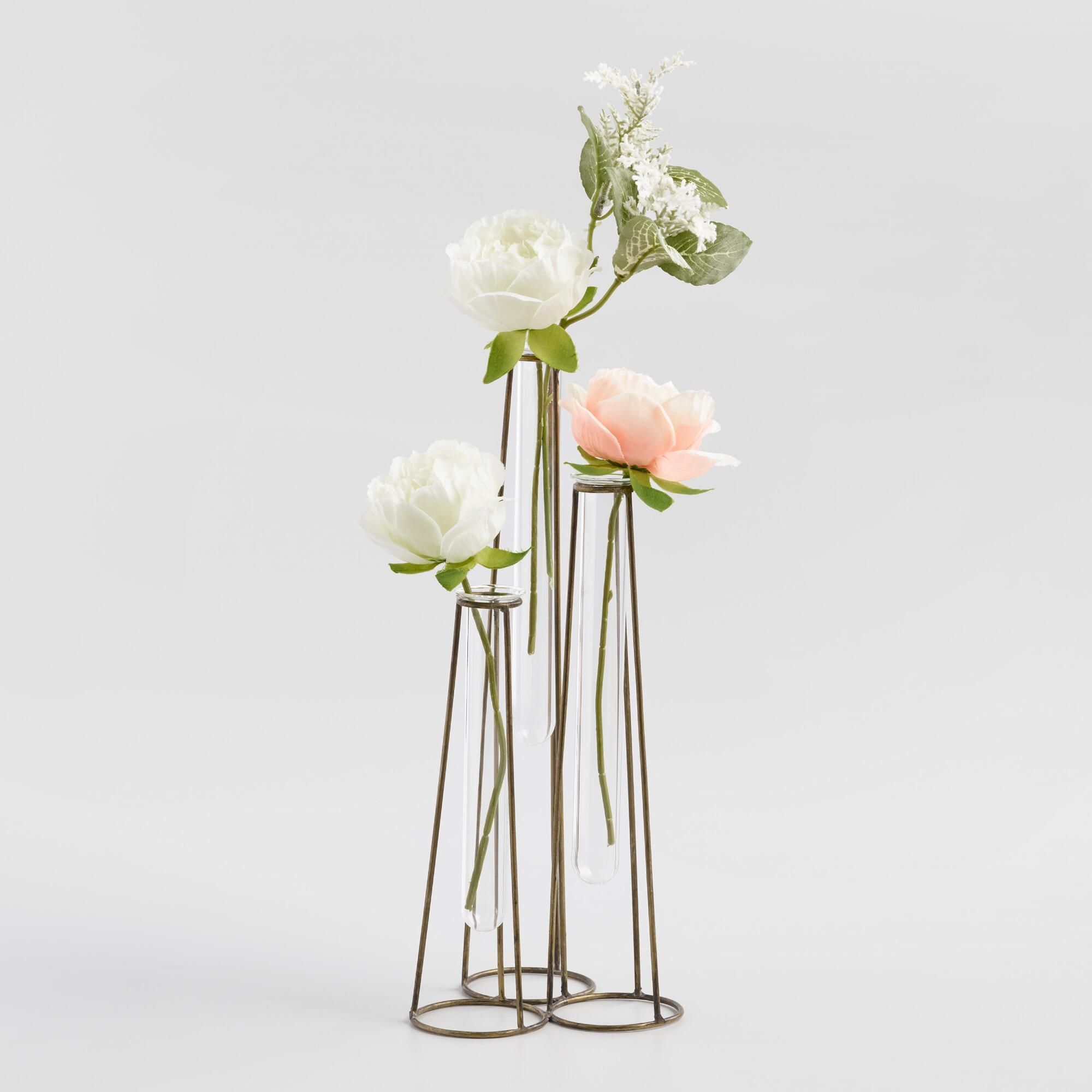 Glass Tube Three Tier Vase thumbnail 3