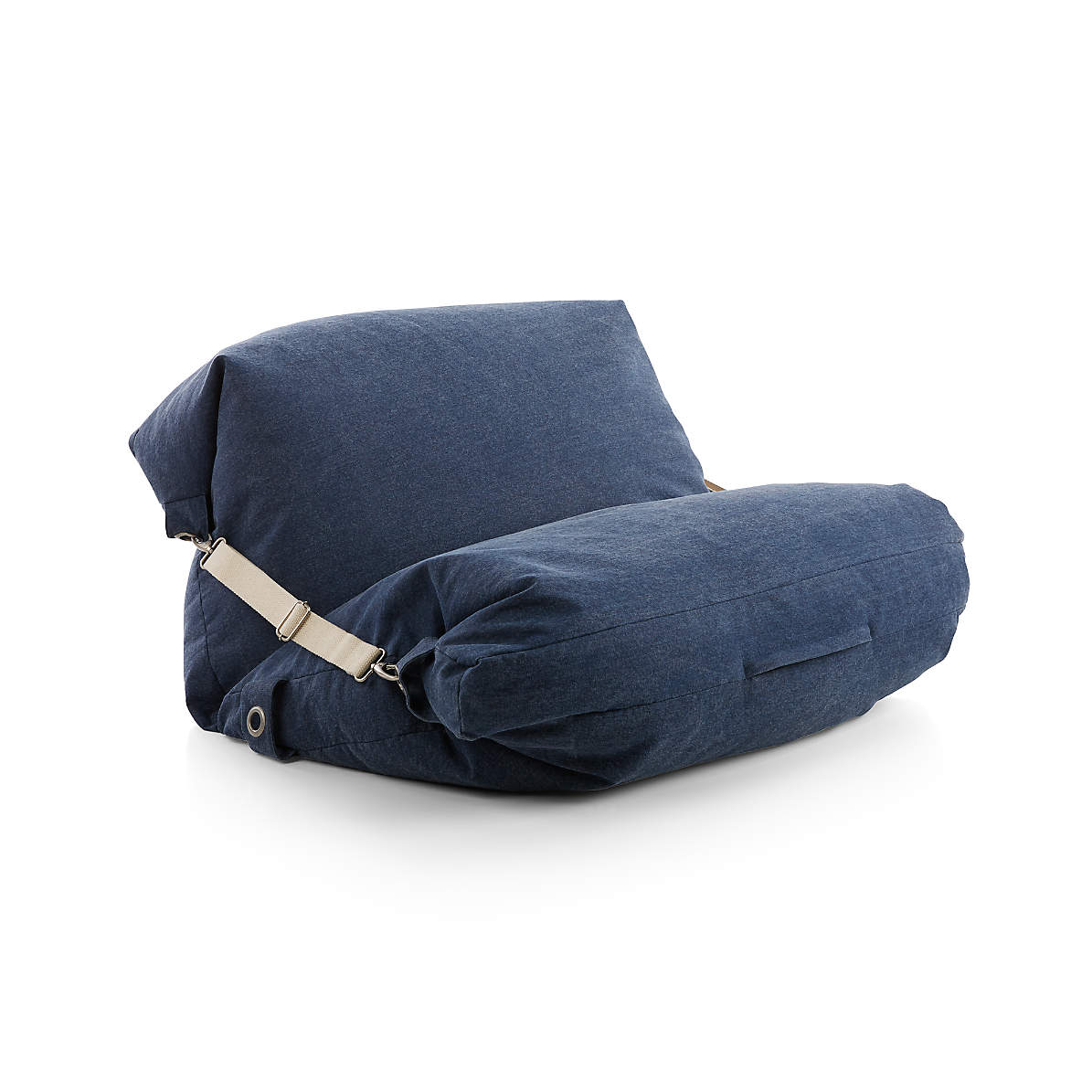 Adjustable Blue Bean Bag Chair thumbnail 4