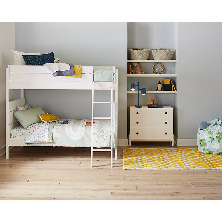 Wrightwood White Twin Over Full Bunk Bed thumbnail 3