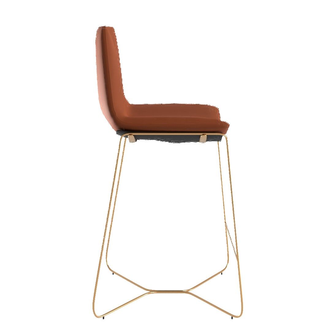 Slope Vegan Leather Bar stool thumbnail 2