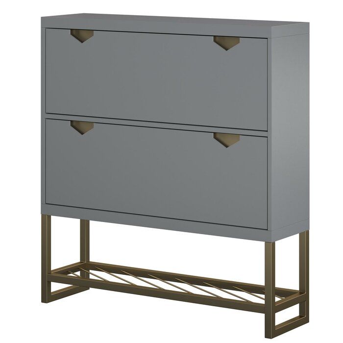 Brielle 12 Pair Shoe Storage Cabinet thumbnail 4