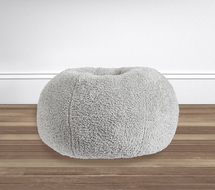 Anywhere Beanbag™, Grey Cozy Sherpa thumbnail 3