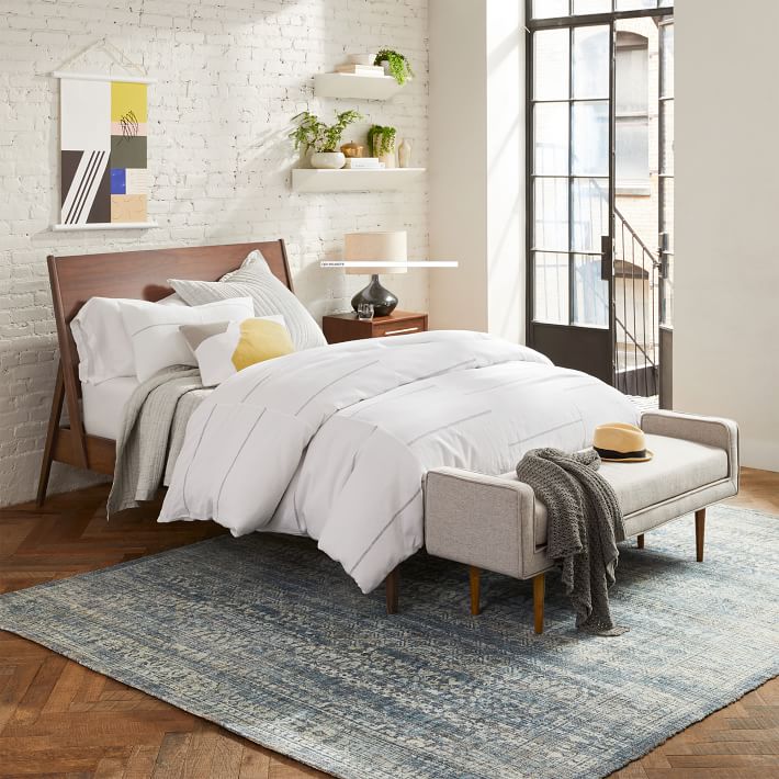 Broken Lines Belgian Flax Linen Cotton Duvet Cover thumbnail 3