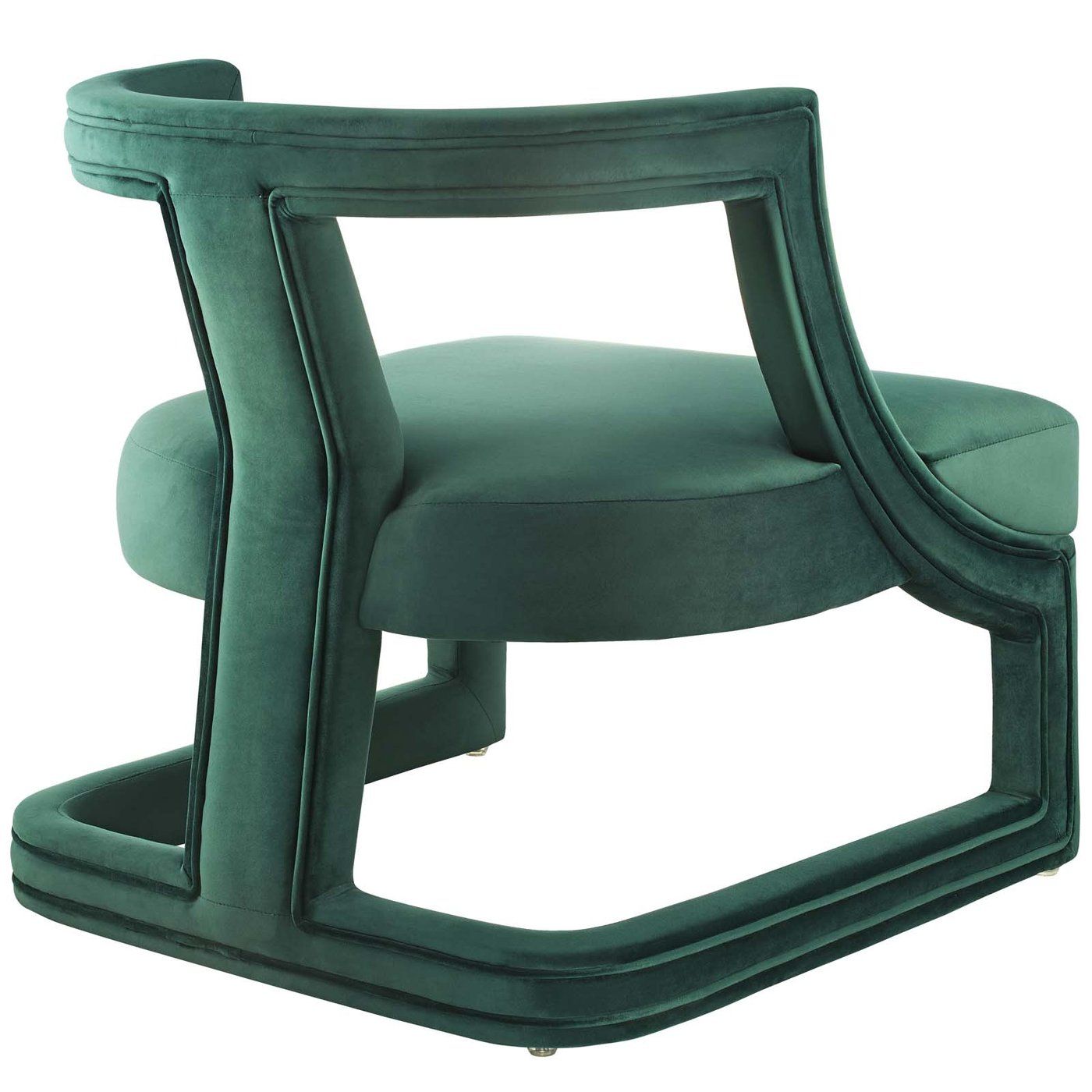Requisite Accent Lounge Performance Velvet Armchair thumbnail 4