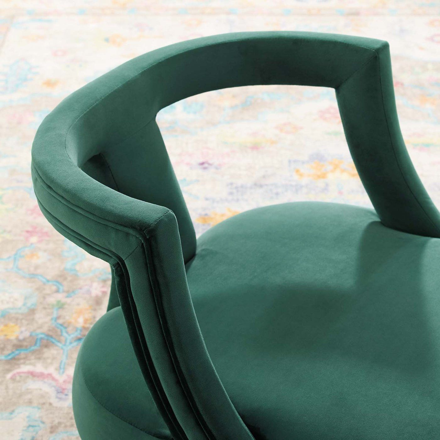 Requisite Accent Lounge Performance Velvet Armchair thumbnail 6
