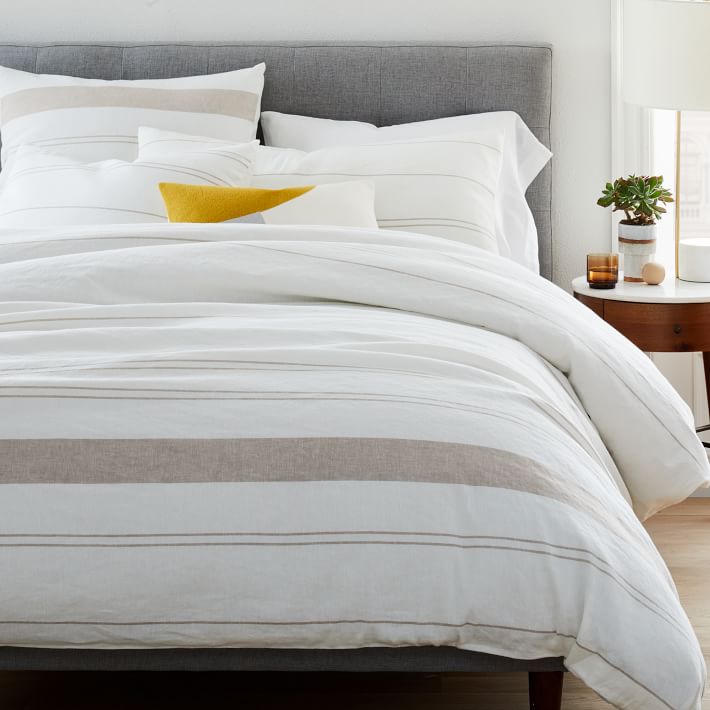 Hemp Cotton Serene Stripes Duvet-Full/Queen thumbnail 2