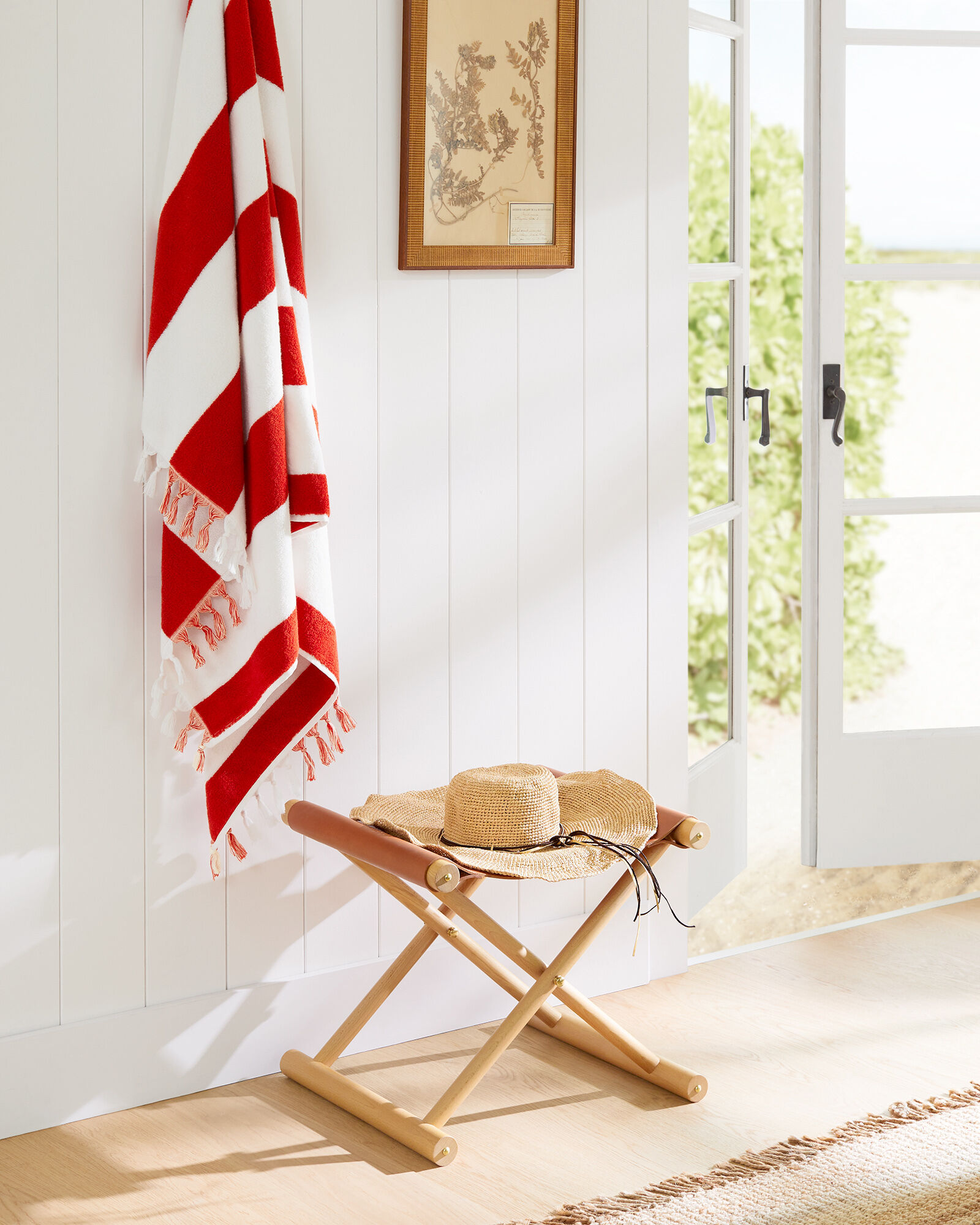 Cooper Leather Stool thumbnail 4
