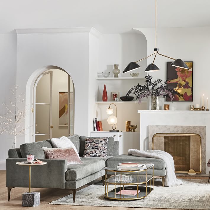 Deco Marble Fireplace Screen thumbnail 4