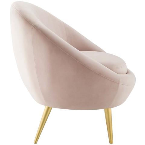 Riu Velvet Accent Chair - Pink thumbnail 2