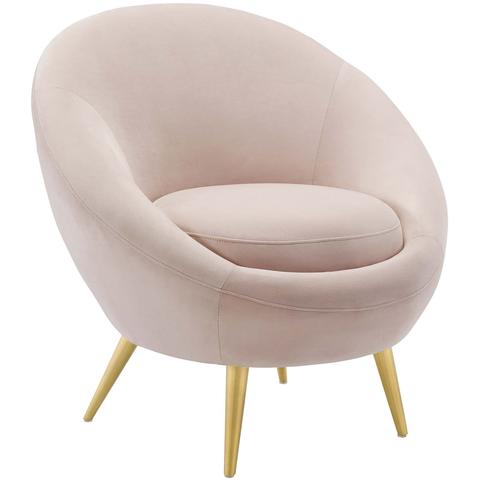 Riu Velvet Accent Chair - Pink thumbnail 3