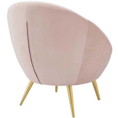 Riu Velvet Accent Chair - Pink thumbnail 4