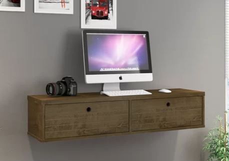 Hayward Solid Wood Floating Desk thumbnail 3