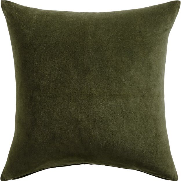 Leisure Olive Green Pillow With Insert-23"x23" thumbnail 2