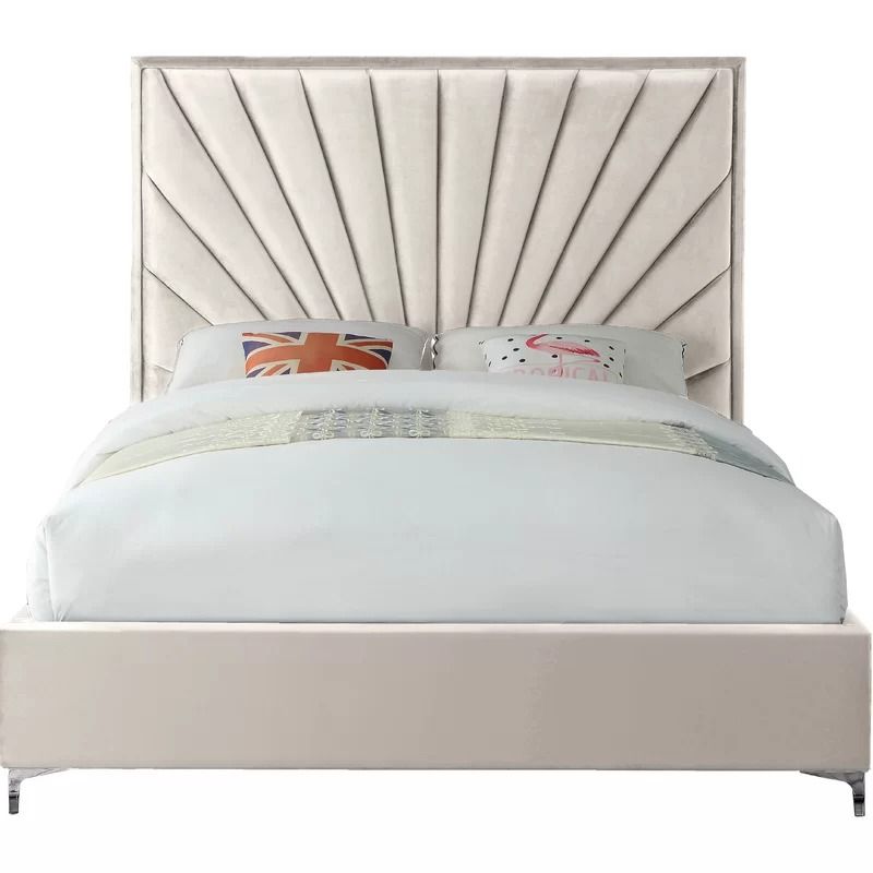 Manila Upholstered Low Profile Platform Bed-Queen  thumbnail 4