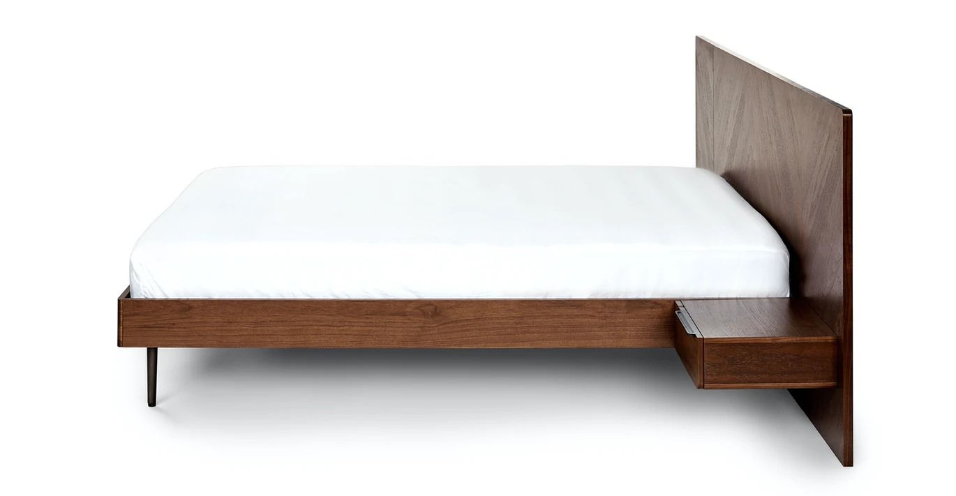 Nera Walnut Bed with Nightstands-Queen thumbnail 4