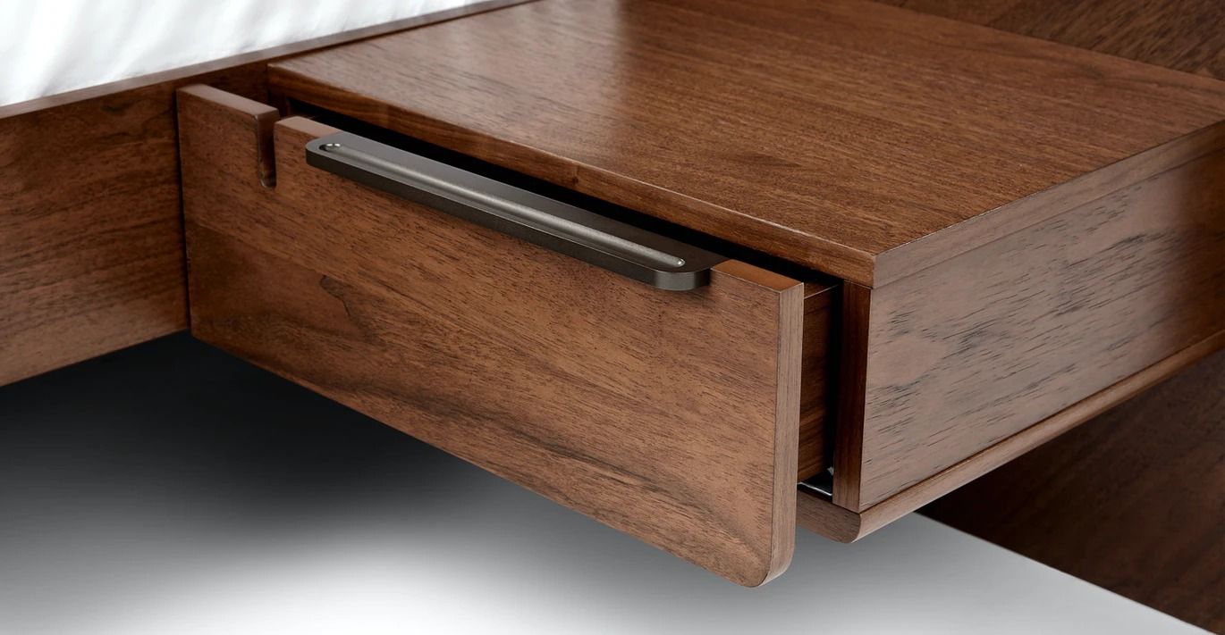 Nera Walnut Bed with Nightstands-Queen thumbnail 6