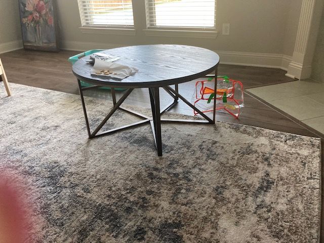 Industrial Round Coffee Table thumbnail 2