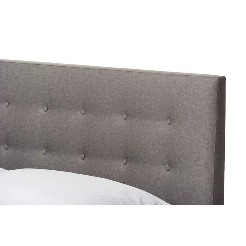 Gray Bonilla Upholstered Platform Bed-Full thumbnail 4