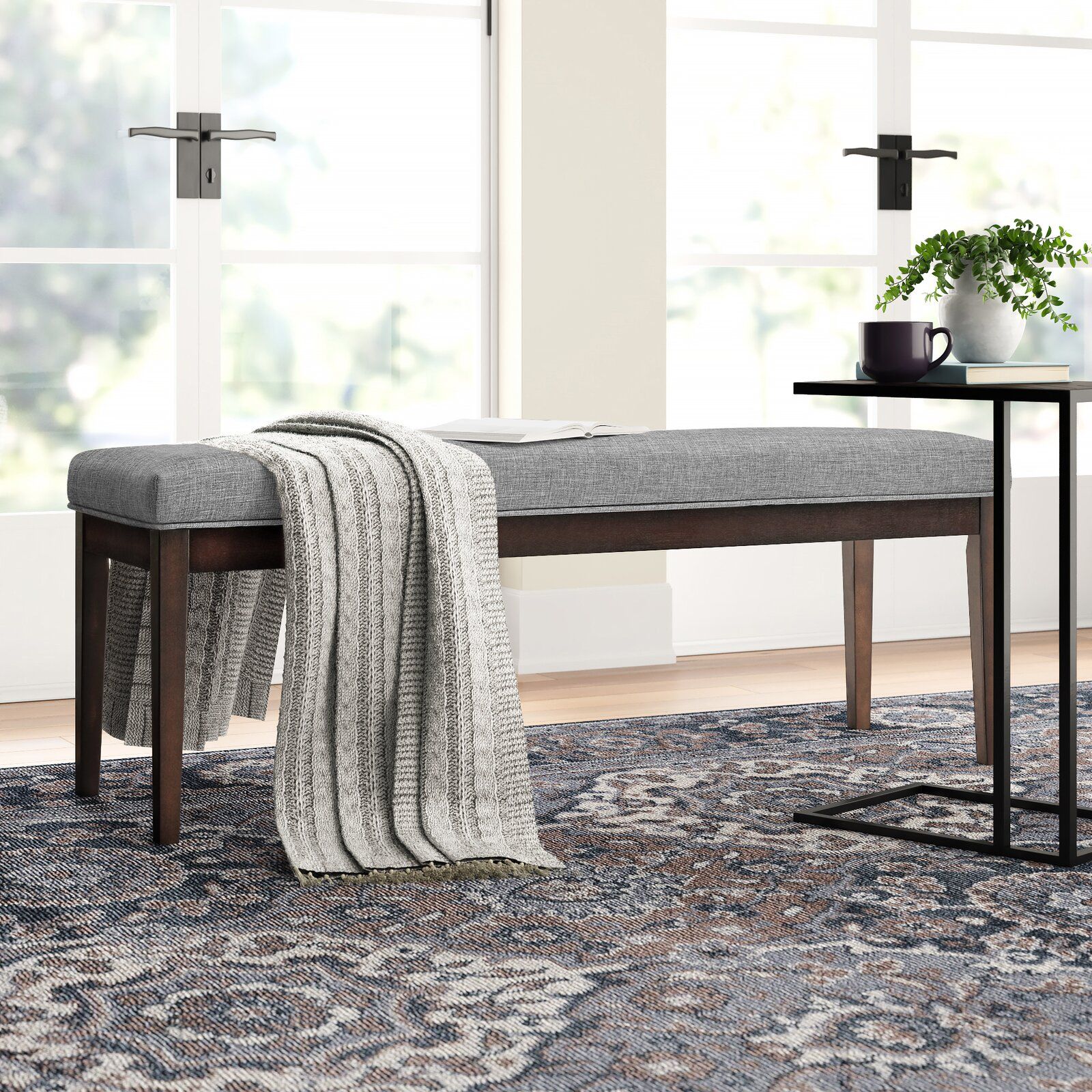 Lancaster Upholstered Bench thumbnail 5