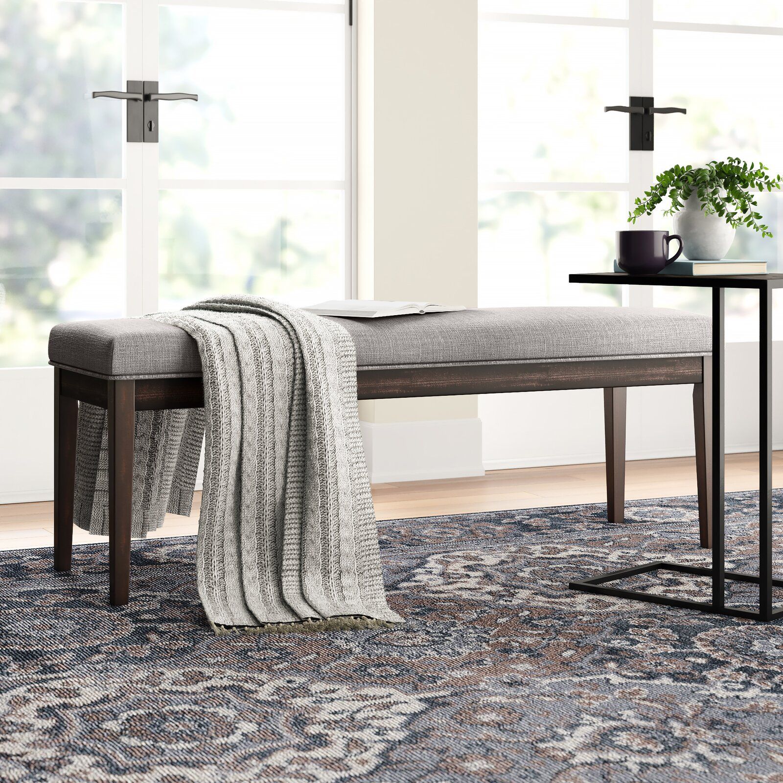 Lancaster Upholstered Bench thumbnail 6