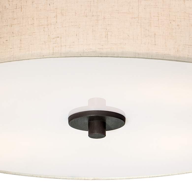 Sylvan 18 Wide Oatmeal Drum Ceiling Light thumbnail 3