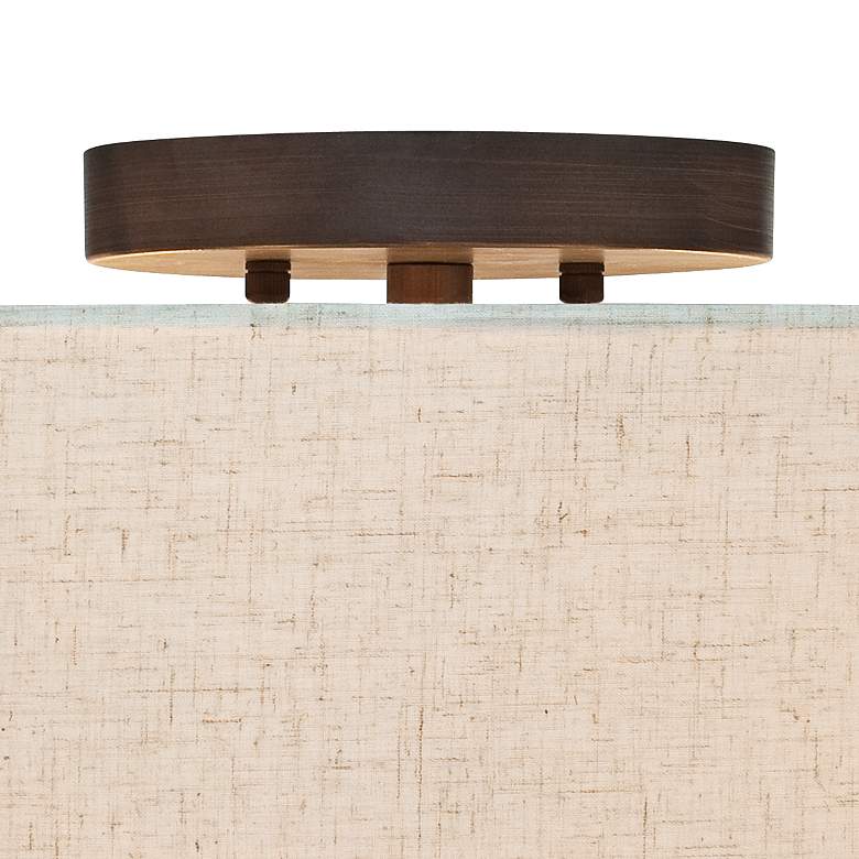 Sylvan 18 Wide Oatmeal Drum Ceiling Light thumbnail 4