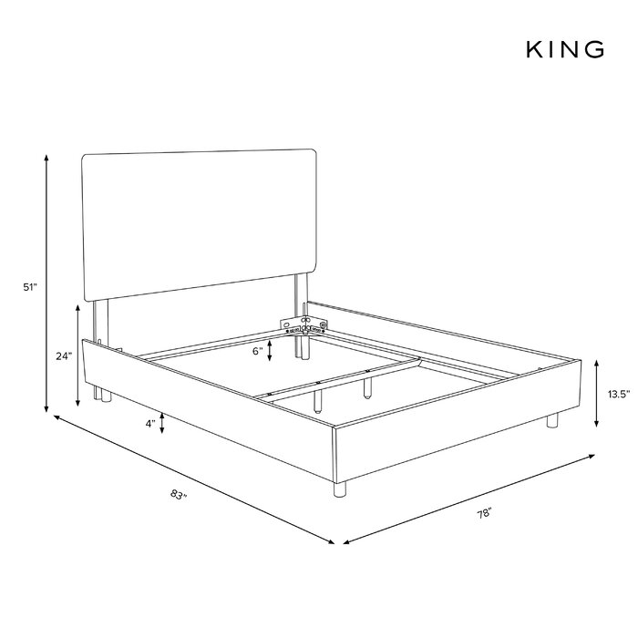 Atherton Upholstered Standard Bed-King thumbnail 2