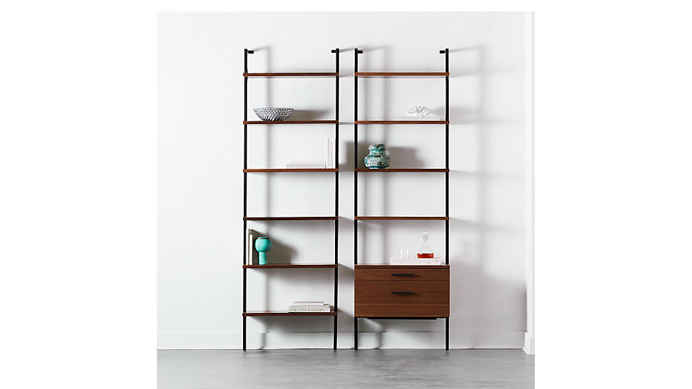 HELIX 96 WALNUT BOOKCASE thumbnail 4