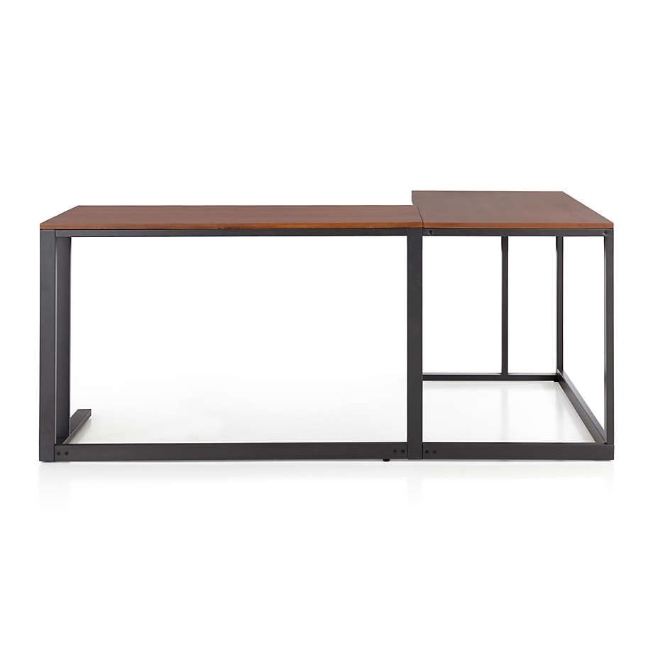 Pilsen Corner Desk with Walnut Top thumbnail 3