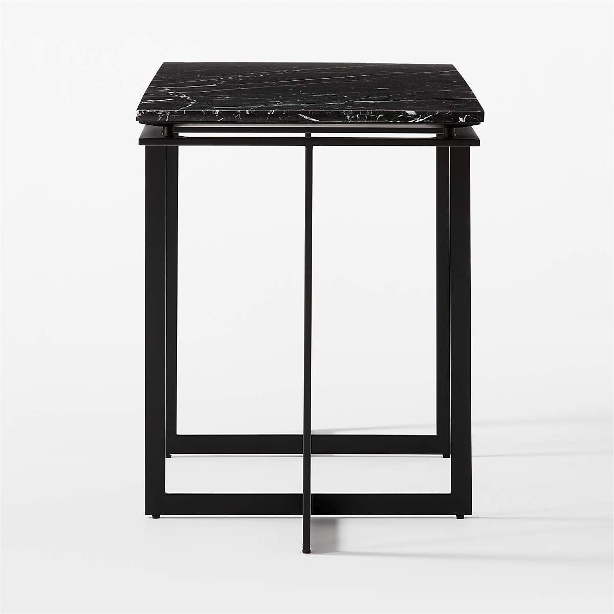 FULLERTON MODULAR BLACK DESK WITH TWO LEGS thumbnail 3