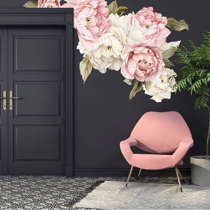 20 Piece Peonies Wall Decal Set thumbnail 4