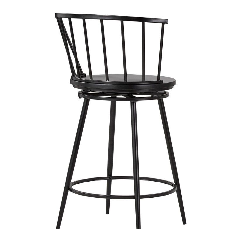 Johanna Swivel 24" Counter Stool Set of 2 thumbnail 2