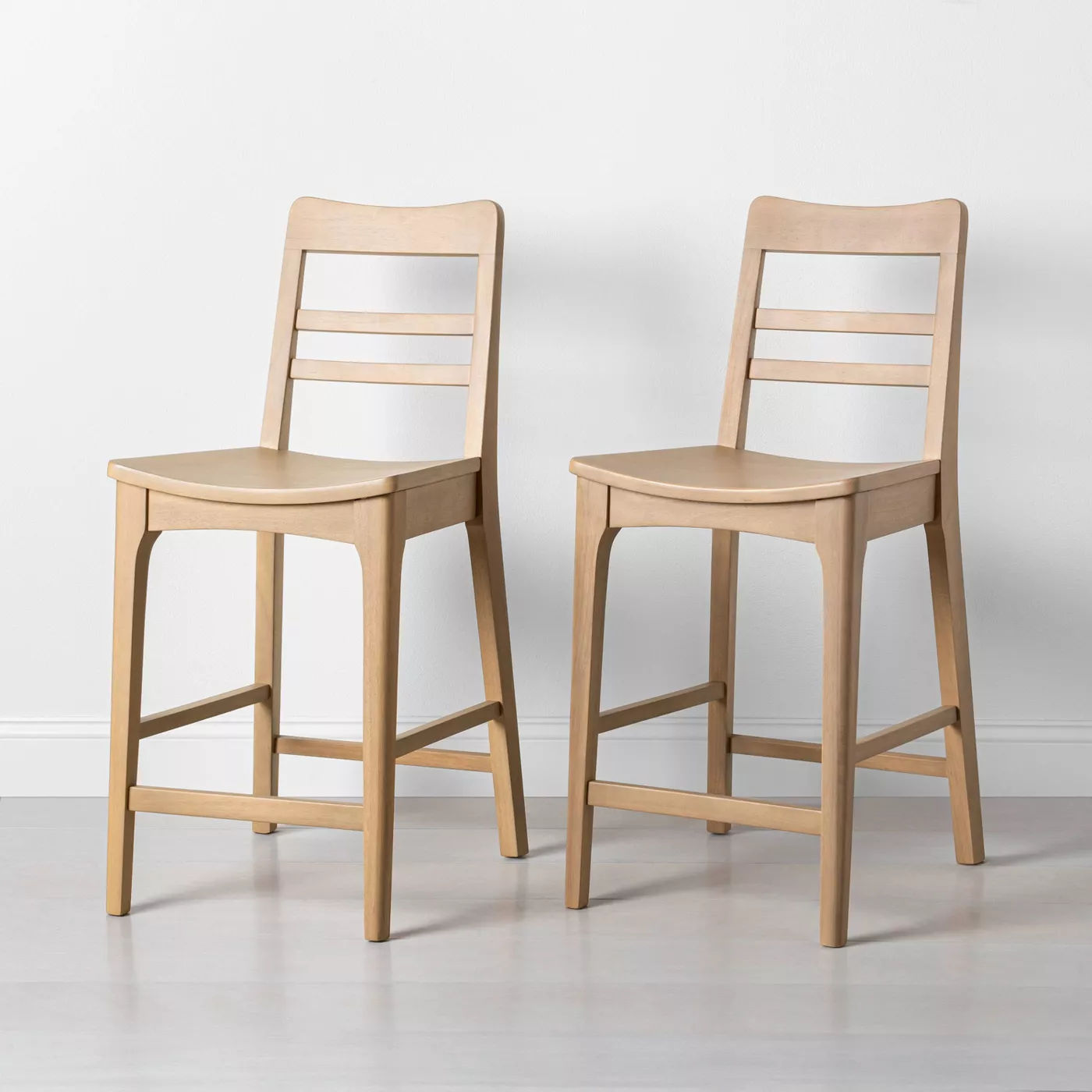 Wood Ladder Back Counter Stool thumbnail 4