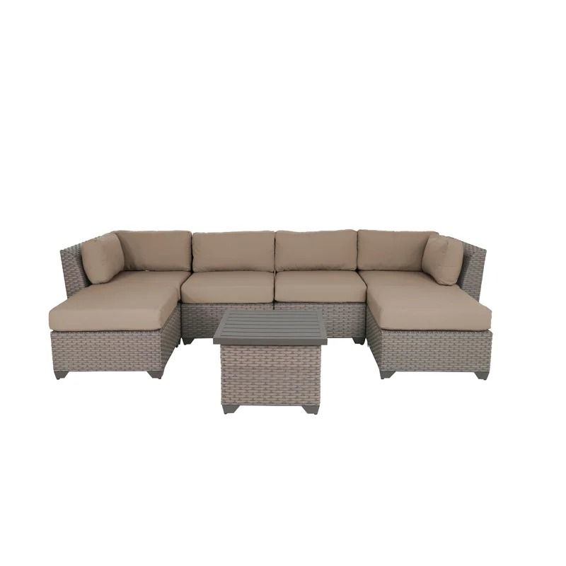 Kenwick 7 Piece Sectional Seating Group with Cushions thumbnail 3