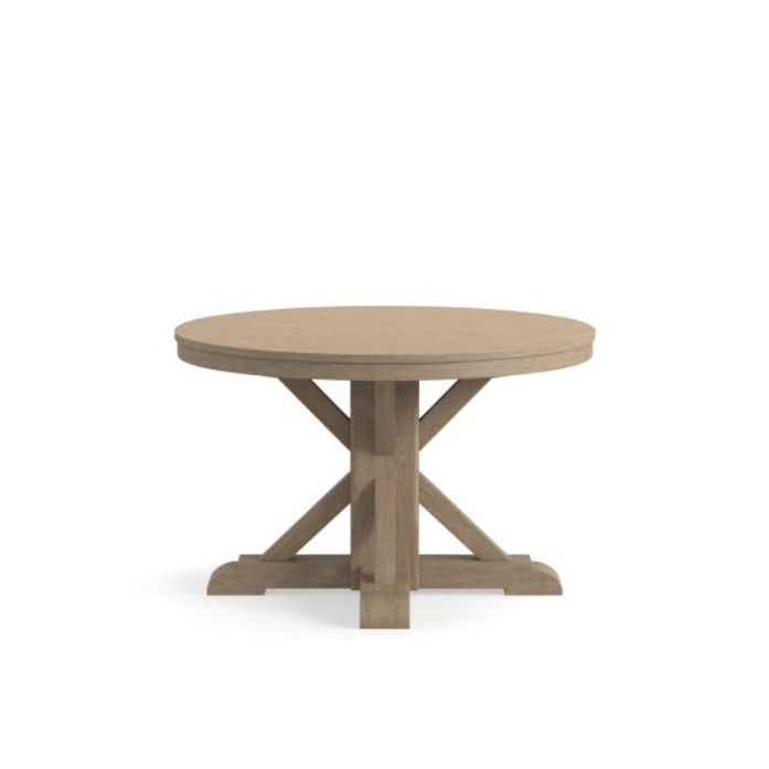 Benchwright Round Pedestal Extending Dining Table thumbnail 3