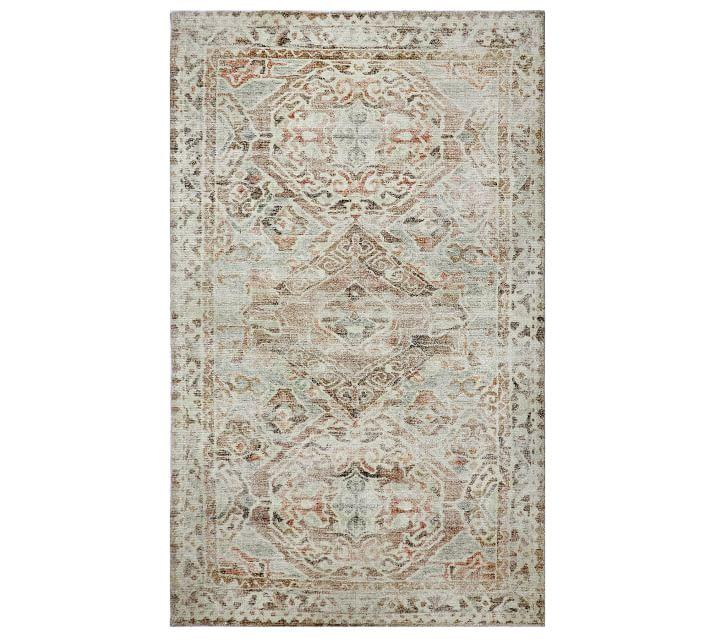 Jade Printed Handwoven Rug-9'x12' thumbnail 2