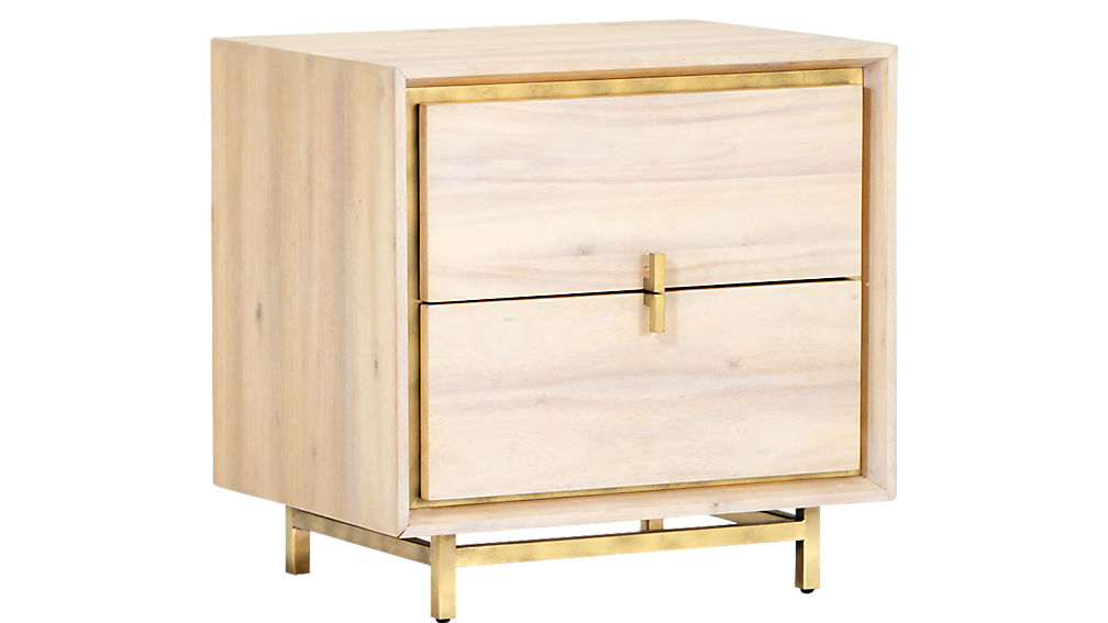 Lara acacia nightstand thumbnail 2