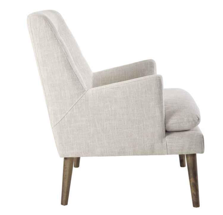 Ruselle Upholstered Lounge Chair - Beige thumbnail 2