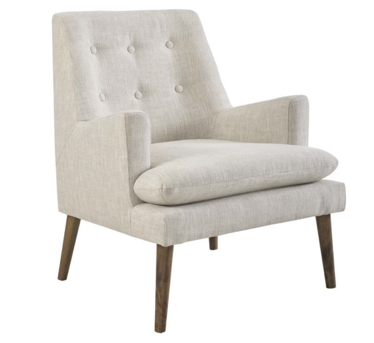 Ruselle Upholstered Lounge Chair - Beige thumbnail 3