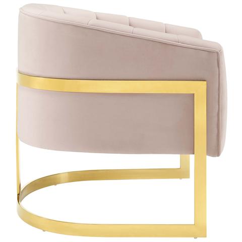 Esteem Vertical Channel Tufted Performance Velvet Accent Armchair thumbnail 2